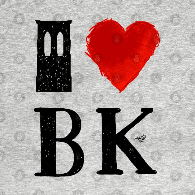 I Heart Brooklyn (remix) by Tai's Tees by TaizTeez